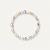 Bracelet Porte Bonheur - Perles d'Eau Douce Pastel