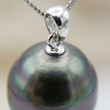 Collier- Perle de Tahiti- Cercle 11-12 mm- Bijou Femme
