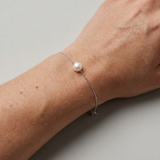 Bracelet TÉA | Argent & Perle de Culture Blanche