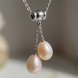 Collier TOI & MOI | Perles de Culture Rose Naturel