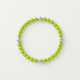 Bracelet Porte Bonheur - Perles d'Eau Douce Vertes