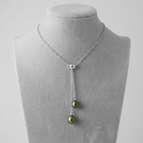 Collier TOI & MOI | Perles de Culture Vert Intense