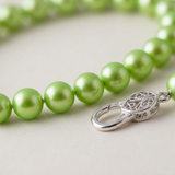 Bracelet Porte Bonheur - Perles d'Eau Douce Vertes