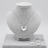 Parure  "SWAROVSKI Coeur" Complète