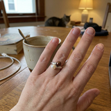 Bague TOI & MOI | Argent, Perles de Culture Blanche & Chocolat