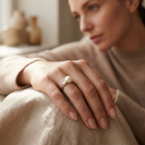 Bague IRINA | Argent & Perle de Culture Blanche - 7/8mm