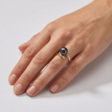 Bague ELISE | Or Jaune & Perle de Culture Black Tahiti
