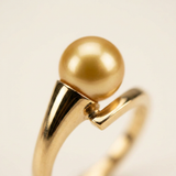 Bague SERENITY | Or Jaune & Perle de Culture Dorée