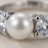 Bague LÉANE | Argent & Perle de Culture Blanche