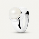 Bague OPALINE | Argent & Perle de Culture Blanche