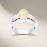 Bague AURORE | Argent & Perle de Culture Rose