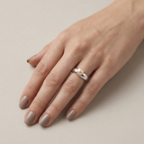 Bague AURORE | Argent & Perle de Culture Rose