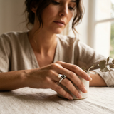 Bague TOI & MOI | Argent, Perle de Tahiti et Perle de Culture