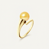 Bague SERENITY | Or Jaune & Perle de Culture Dorée