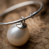 Créoles SERENE | Argent et Perles de cultures Blanches