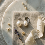 Boucles d'oreilles MOEA | Perles Blanches