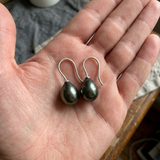 Boucles d'Oreilles DIANA | Argent & Perles de Tahiti