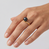 Bague ZIGZAG |  Or Jaune & Perle de Tahiti