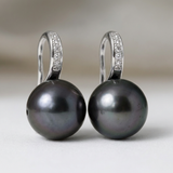 Boucles d'oreilles MOEA | Perles Noires