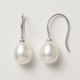 Boucles d'Oreilles DIANA | Argent & Perles de Culture Blanches
