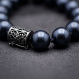 Bracelet Porte Bonheur - Perle d'Eau Douce Black Tahiti