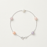 Bracelet Perles de Culture Ronde 6-7  mm Multicolor