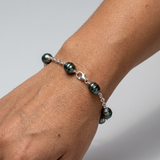 Bracelet Femme - 5 Perles de Tahiti 9-10mm