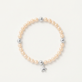 Bracelet Porte Bonheur Etoile - Perles d'Eau Douce Roses