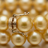 Bracelet Porte Bonheur - Perle d'Eau Douce Dorée