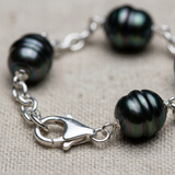 Bracelet Femme - 5 Perles de Tahiti 9-10mm