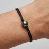 Bracelet homme en perle de Tahiti 10/11mm