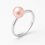 Bague Jonc DIANE | Perle de Culture Rose