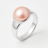 Bague OPALINE | Argent & Perles de Culture Rose