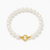 Bracelet NOELYSE | Or Jaune & Perles Blanches