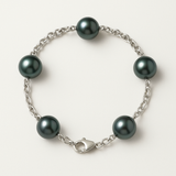 Bracelet Femme - 5 Perles de Tahiti 9-10mm