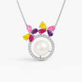 Collier FLOWERS | Perle de Culture Blanche