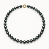 Collier NOELYSE | Or Jaune & Perles Noires | 8/9 mm
