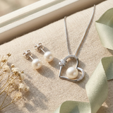 Duo Blanche — Collier & Boucles