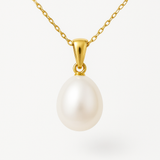 Pendentif ORÉA | Or Jaune & Perle de Culture Blanche 9-10 mm