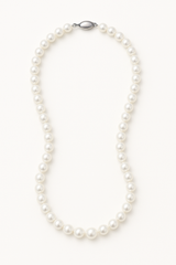 Sautoir en Perles de Culture Blanches 7/8mm