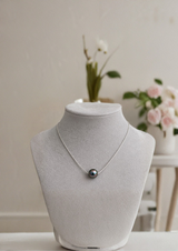 Collier URSULINE | Or blanc & Perle de Tahiti