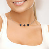 Collier Perles de Culture- Diamètre 9-10 mm Black Tahiti