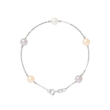 Bracelet Perles de Cutlure Ronde 6-7  mm Multicolor