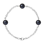 Bracelet Perles de Cutlure- Diamètre 9-10 mm Black Tahiti