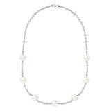 Collier Perles de Cutlure- Diamètre 9-10 mm Blanc Naturel- Bijou Femme
