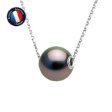 Collier Or Blanc Perles de Culture de Tahiti Ronde 11 mm