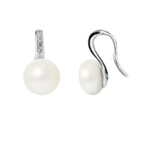 Boucles d'oreilles en argent et perles de culture blanche | Moea