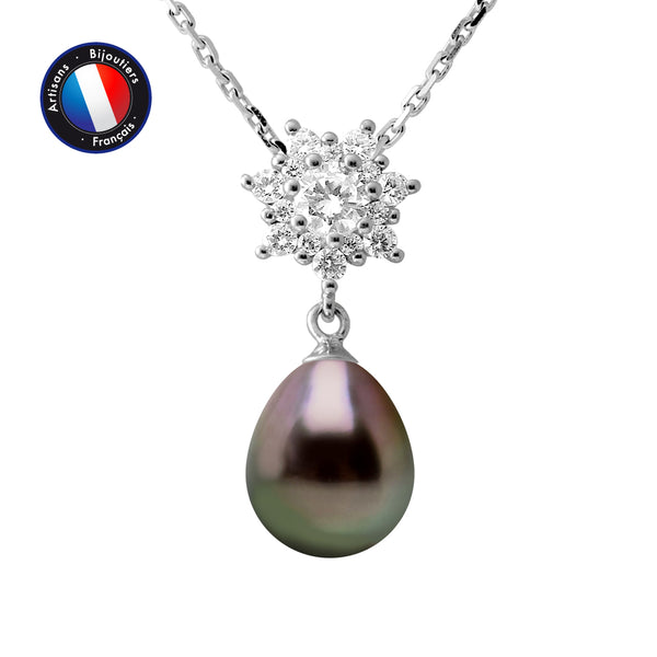 collier perle noire de tahiti