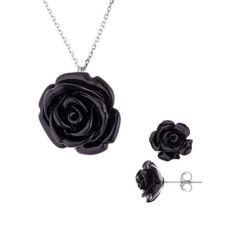 Set rose noire